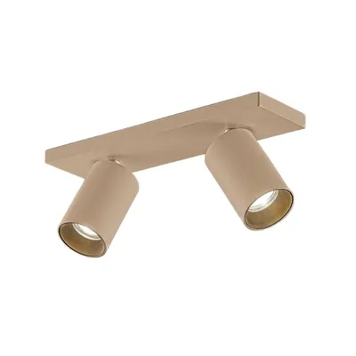 Produktbild von Arcchio Strahler Brinja, braun, eckig, Ø 6 cm, 2-flg., GU10
