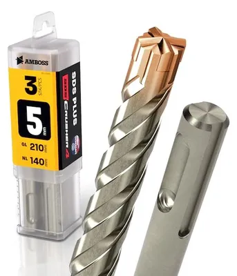Produktbild von 3x Bohrer SDS Plus Schaft - Ø:5 mm - GL: 210 mm