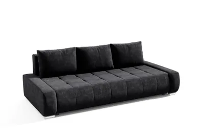 Produktbild von Sofa 3-Sitzer mit Schlaffunktion VOGAR Stoff Aston Schwarz