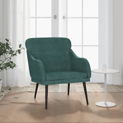 Produktbild von "2026 Promotion" Sessel/Einzelsofa/TV-Sessel - Dunkelgrün 63x76x80 cm Samt - CouchSessel - CC21265