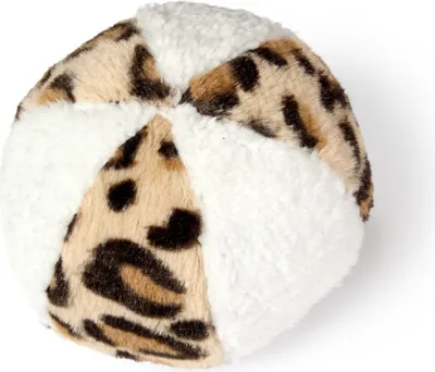 Immagine prodotto di Palla Karlie Safari - Gioco per cani - Peluche - Bianco/marrone - Diametro 11 cm