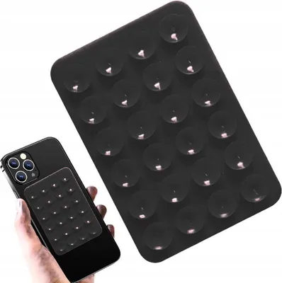 Produktbild von Handy Silikon Saugnapf Halterung Stark Schwarz