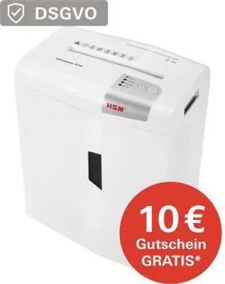 Produktbild von HSM X10, Partikelschnitt-Zerkleinerung, 22 cm, 4.5 x 30 mm, 20 l, 58 dB, Tasten