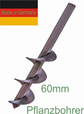 Produktbild von Pflanzbohrer für Bohrmaschine 60mm - 6cm Erdbohrer Akkuschrauber