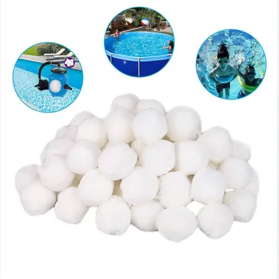 Produktbild von Pool Filtermedium wiederverwendbar 700g, Ersatz für Sandfilter, leicht & waschbar Filterbälle für Aufstellpool, umweltfreundliches Pool Zubehör