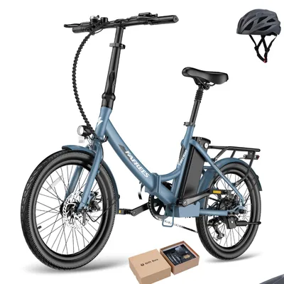 Produktbild von Falt-Pedelec 20 Zoll 250W Shimano 7-Gang 36V 20Ah 720 Wh Akku 150km Reichweite IPX5, Blau