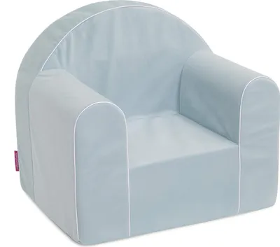 Produktbild von Badum - Kindersessel ab 1 Jahr, Velours Bezug, Geschenkidee Kinder - Pastell Blau