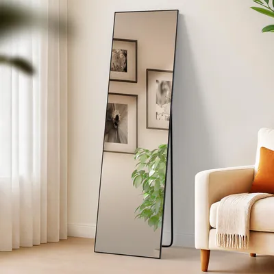 Produktbild von CLP Spiegel Benicia Standspiegel und Wandspiegel in einem schwarz-matt Größe 140x40 cm