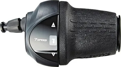 Produktbild von Shimano Nexus Schaltgriff Drehgriff 7 Gang mit Anzeige inkl. Zug & Schraube