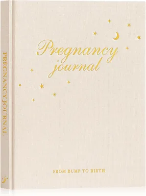 Obrázok produktu pre Tehotenský denník 156 strán, ľan, kniha spomienok pre budúcich mamičky, pre tehotenstvo
