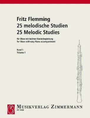 Immagine prodotto di 25 melodische Studien, Oboe und Klavier. H.1