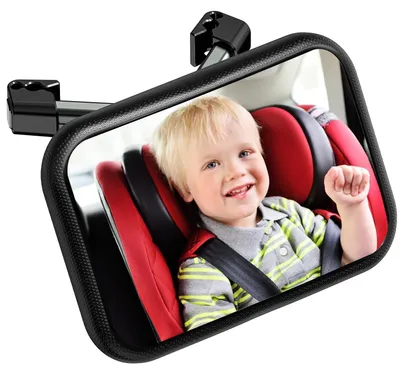 Produktbild von Babyspiegel für das Auto mit 360° Hakenbefestigung für optimale Sicht