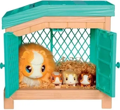 Produktbild von Little Live Pets Mama Surprise, Interaktives Meerschweinchen mit Stall, 3 Überraschungsbabys, 20+ Sounds & Reaktionen