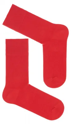 Image de Chaussettes pour costume, modèle Milena, en coton lisse, de couleur rouge, pour hommes, tailles 42-46