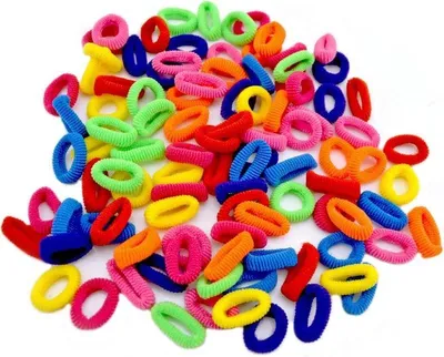 Image de Élastiques à cheveux | 50 pièces | multicolores