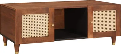 Imagen del producto de Maison Exclusive - Mesa de centro de 100 x 54 x 40 cm, fabricada en madera maciza de mango