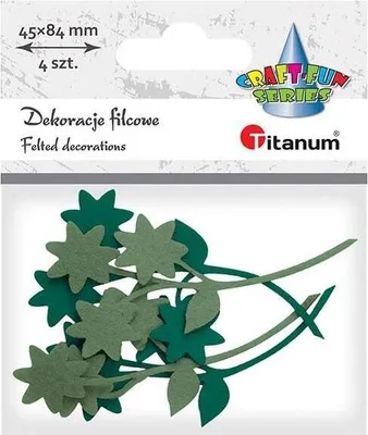 Produktbild von Filzblumen mit Zweigmischung 4tlg
