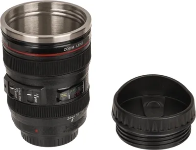 Immagine prodotto di Tazza a forma di obiettivo fotografico