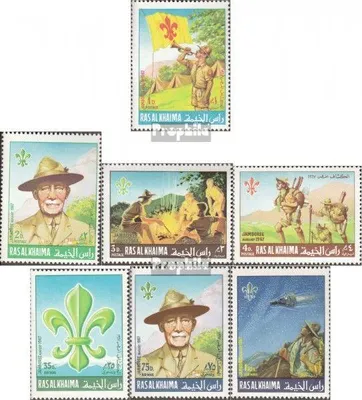 Produktbild von Briefmarken Ras al Chaima 1967 Mi 188A-194A (kompl.Ausg.) postfrisch Weltpfadfindertreffen