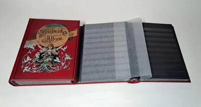 Produktbild von Briefmarkenalbum Einsteckalbum 60 schwarze Seiten Nostalgie-Album "Apolonia"
