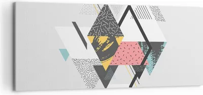 Produktbild von Bild auf Leinwand - Leinwandbild - Abstraktion modern - 120x50cm - Wand Bild - Wanddeko - Leinwanddruck - Bilder - Kunstdruck - Wanddekoration - Leinwand bilder - Wandkunst - AB120x50-3793