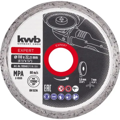 Obrázok produktu pre Rezací Kotúč Na Keramiku Kwb 110X2X22.23