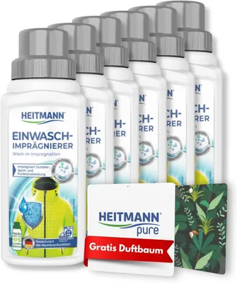 Produktbild von Einwasch-Imprägnierer 250ml imprägniert Outdoor Kleidung 6 x 250 ml + GRATIS Duftbaum