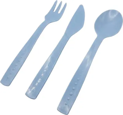 Image de GRILL KIT couverts de pique-nique 15pcs réutilisables 5pc bleu