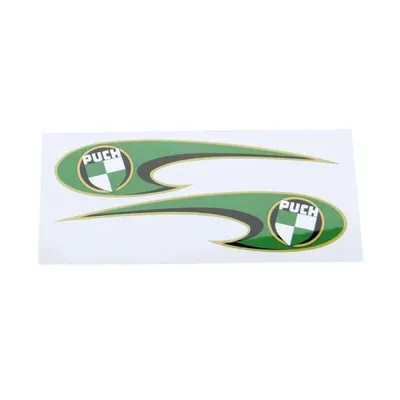 Produktbild von Aufkleber Set Tank "Logo & Haken" für Puch MS DS MV MC 50