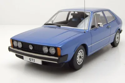 Imagen del producto de KK, escala 1:18, Volkswagen Scirocco 1 GTI, año 1976, color azul metálico
