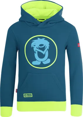 Produktbild von Trollkids Kinder Troll Kapuzenpullover petrol/lime 116