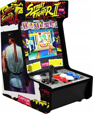 Produktbild von Arcade1Up Street Fighter Countercade, Aufrecht stehender Arkadenschrank, Street Fighter, Unisex, 20,3 cm (8"), LCD, Mehrfarbig