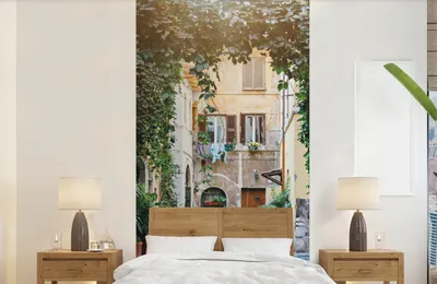 Produktbild von Italiëner Fotobehang Straßenkletterpflanze Straßenkletterstrauch 120 cm x 240 cm
