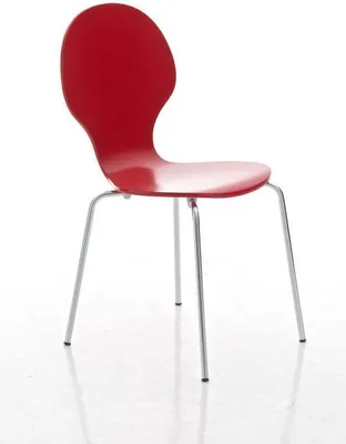 Produktbild von Besucherstuhl HLO-CP80  rot