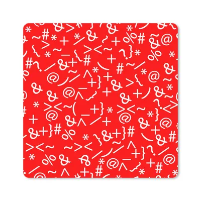 Produktbild von MuchoWow® Mauspad Mousepad Mathematik - Zahlen - Muster 20x20 cm - Mousepads - Maus Mat - Pad - Mausunterlage - Desk Mat - Bureauartikeln