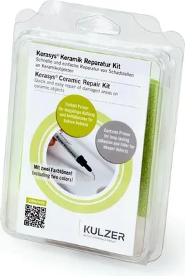 Produktbild von KULZER Keramik Reparaturset - für Waschbecken, Badewannen,  Starweiß Alpinweiß