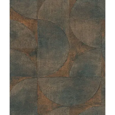 Produktbild von Noordwand Vintage Deluxe Tapete Graphic Circle Look Grün und Braun