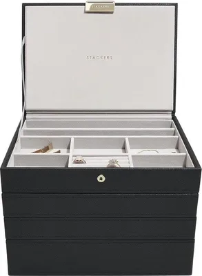 Produktbild von Famanu Schmuckkästchen Set von 4 - zur Organisation von Schmuck und Accessoires