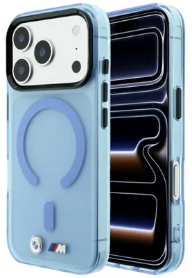 Zdjęcie produktu dla Etui BMW M IML Frosted do iPhone 18 Pro / 17 Pro niebieski