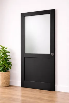 Immagine prodotto di Porta scorrevole Athena nera H204 x L83 cm, serratura di blocco Gd Menuserie