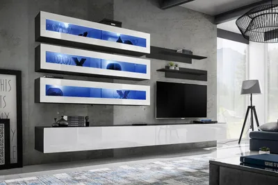 Image de Salon de luxe Meubles design Buffet Meuble TV Armoire murale