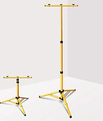 Immagine prodotto di Treppiede Wolketon per proiettori da costruzione, treppiede per proiettori, treppiede per proiettori LED, treppiede telescopico per proiettori, regolabile in altezza, colore: giallo