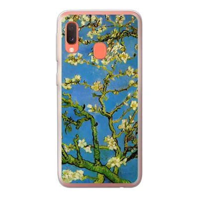 Produktbild von MuchoWow® Handyhülle Schutzhülle Hülle für Samsung Galaxy A20e Mandelblüte - Vincent van Gogh Silikon Softcase Handy Hülle - Abdeckung