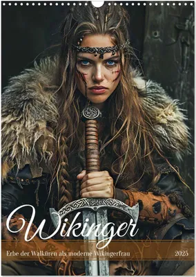 Produktbild von Wikinger - Erbe der Walküren als moderne Wikingerfrau (Wandkalender 2025 DIN A3 hoch), CALVENDO Monatskalender
