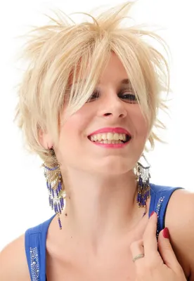 Produktbild von WIG ME UP Perücke Kurz Wilde Strähnen Wave 80er Blond BLUE144-27T613