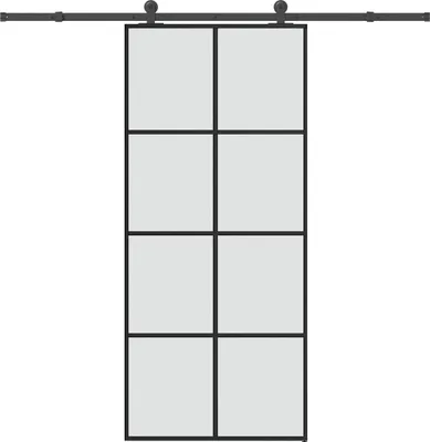 Obrázok produktu pre Posuvné dvere s kovaním ESG sklo a hliník 90x205 cm