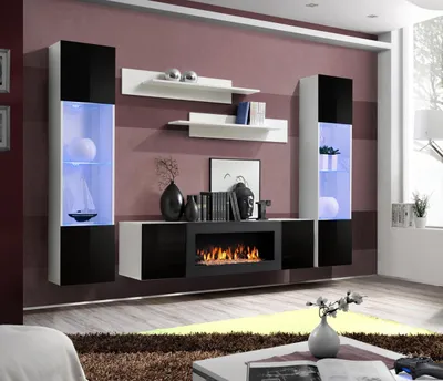 Produktbild von Wohnzimmer Wohnwand TV-Ständer Regal Luxus Design Set 5 tlg Modern Möbel Neu