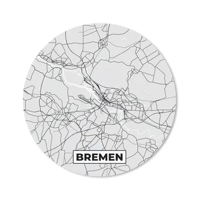Produktbild von MuchoWow® Mauspad Mousepad Bremen - Karte - Stadtplan - Deutschland 40x40 cm - Mousepads - Maus Mat - Pad - Mausunterlage - Schreibtisch Accessoires