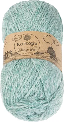 Obrázek produktu pro Příze MELANGE WOOL - 100g / 170 m - Zelená