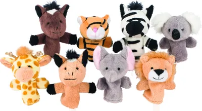 Immagine prodotto di Set di marionette da dito con animali selvatici